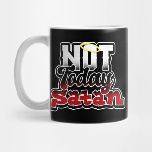 'No, Not Today Satan' Amazing Christians Cross Mug